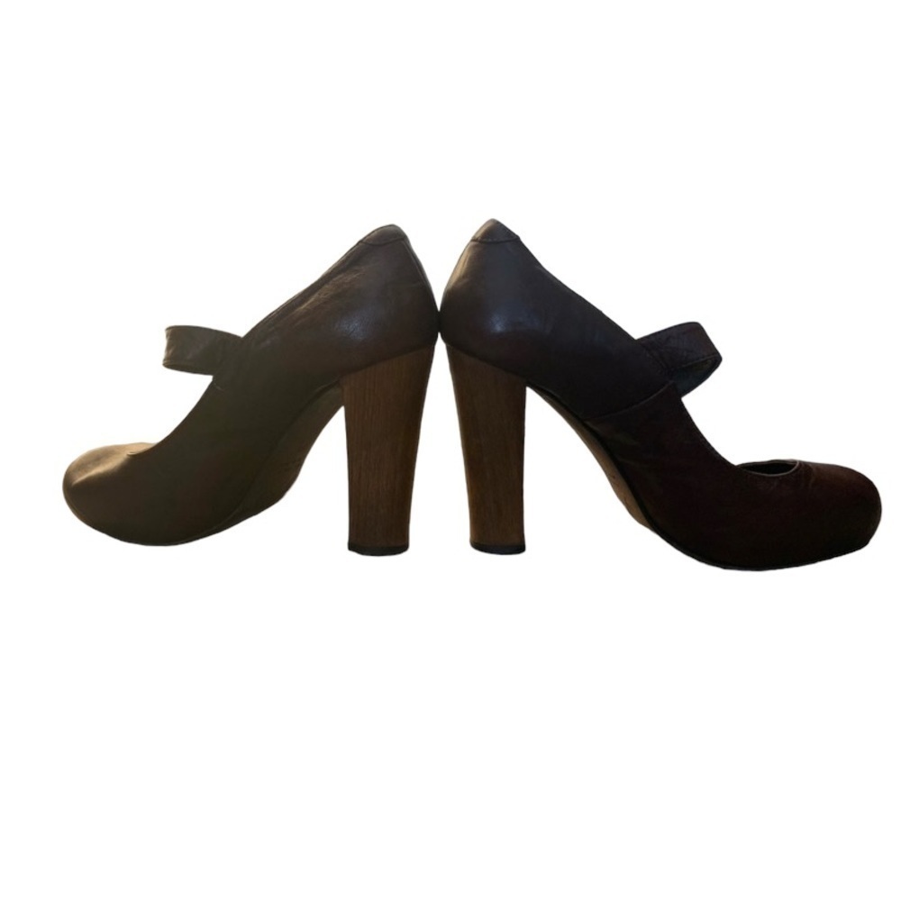 Joie Brown Leather Heels - Picture 5 of 9